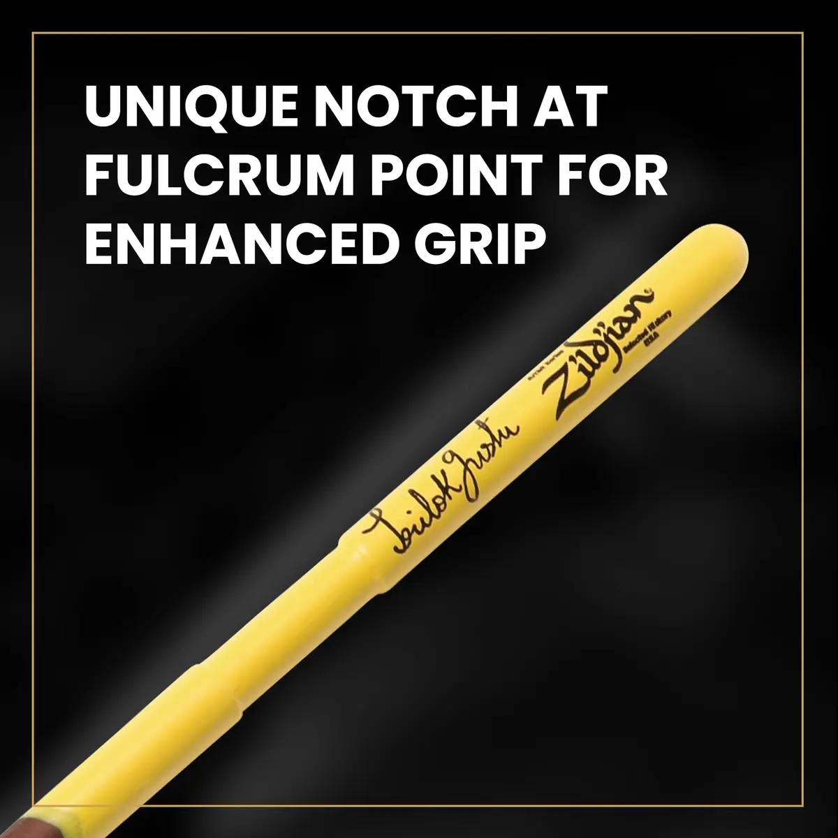 Zildjian Trilok Gurtu Artist Series Drumsticks | Unique Notch & Jazz Dimensions for Speed & Articulation - view 5