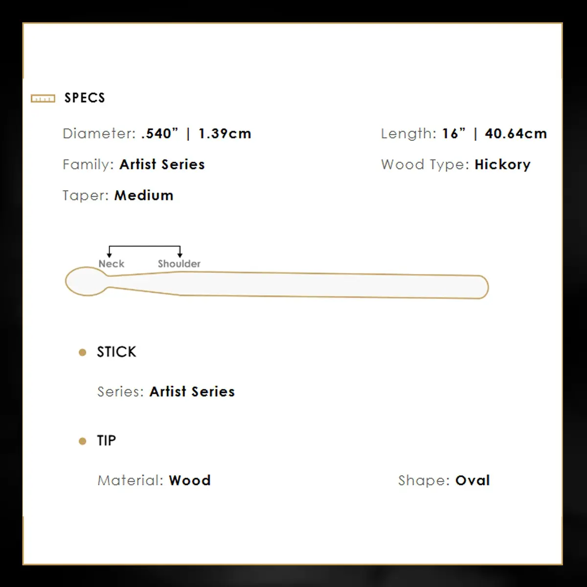 Zildjian Trilok Gurtu Artist Series Drumsticks | Unique Notch & Jazz Dimensions for Speed & Articulation - view 6