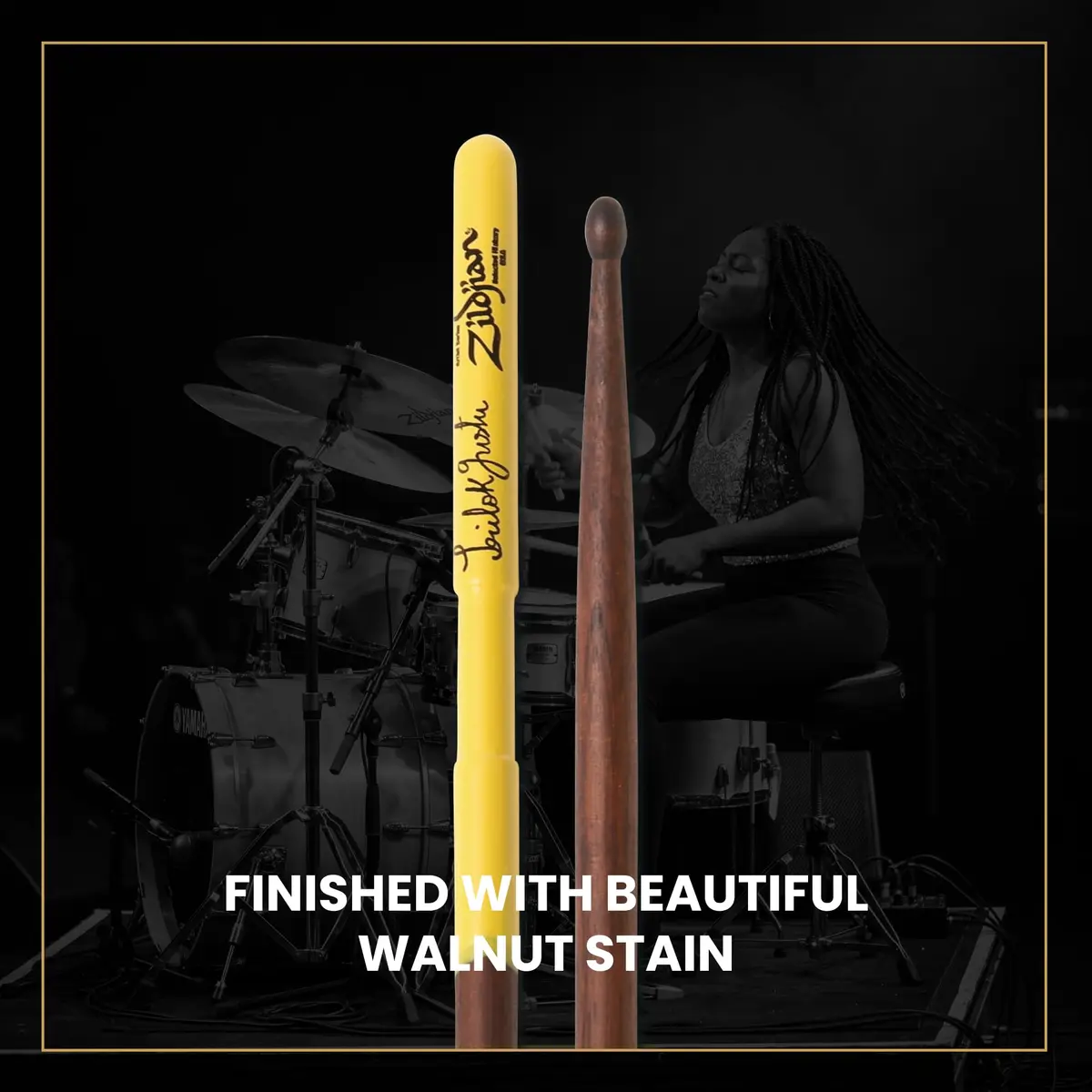 Zildjian Trilok Gurtu Artist Series Drumsticks | Unique Notch & Jazz Dimensions for Speed & Articulation - view 8