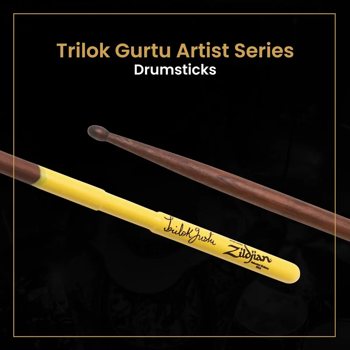 Zildjian Trilok Gurtu Artist Series Drumsticks | Unique Notch & Jazz Dimensions for Speed & Articulation - view 2
