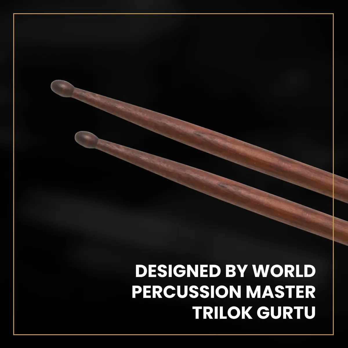 Zildjian Trilok Gurtu Artist Series Drumsticks | Unique Notch & Jazz Dimensions for Speed & Articulation - view 3