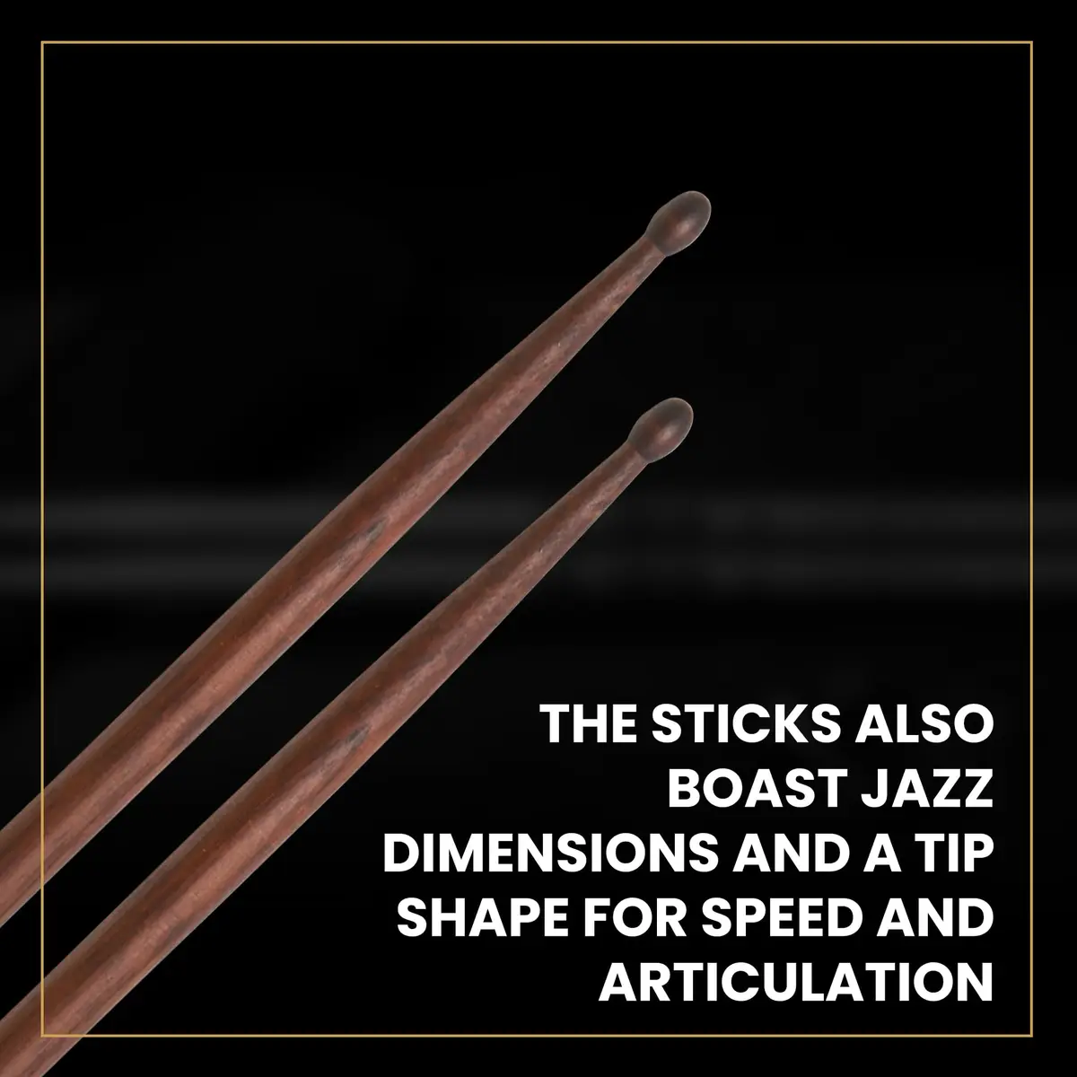 Zildjian Trilok Gurtu Artist Series Drumsticks | Unique Notch & Jazz Dimensions for Speed & Articulation - view 4