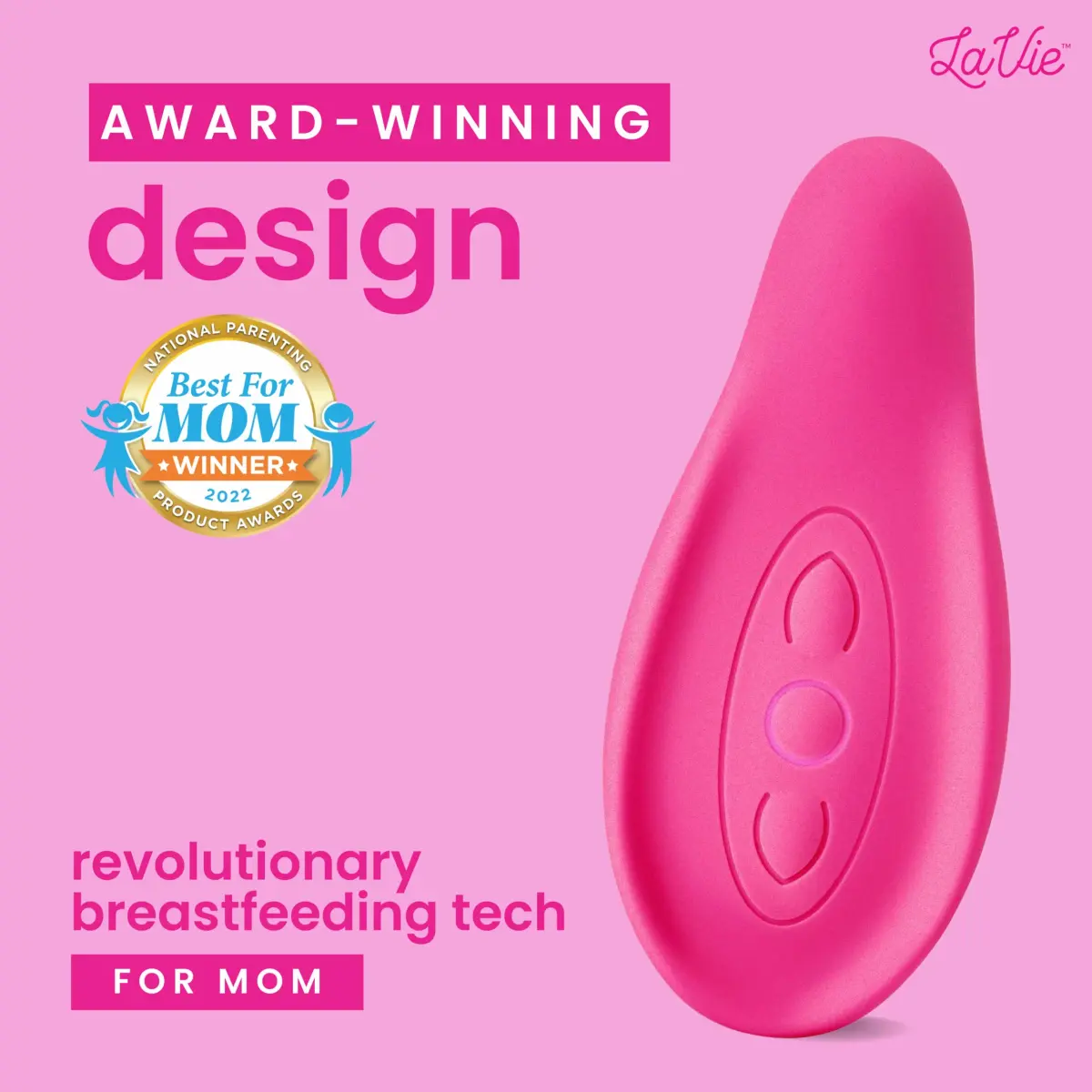 LaVie Lactation Massager with 5 Vibration Modes | 1 Count (Rose) - view 2
