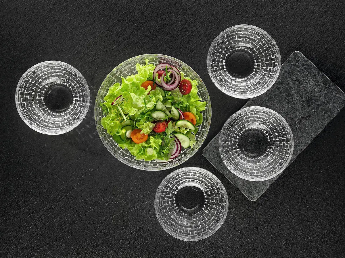 Nachtmann Bossa Nova Round Crystal Dip Bowls | 4-Piece Set for Dips & Sauces, Dishwasher Safe - view 6