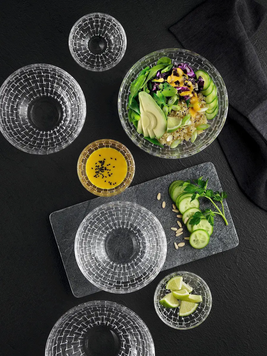 Nachtmann Bossa Nova Round Crystal Dip Bowls | 4-Piece Set for Dips & Sauces, Dishwasher Safe - view 3