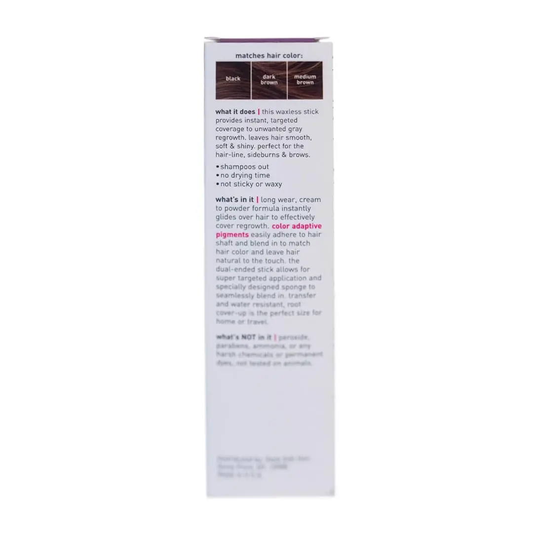 STYLE EDIT Root Touch Up Stick, Dark Brown | Instant Gray Coverage, Travel-Friendly, Made in USA - view 8