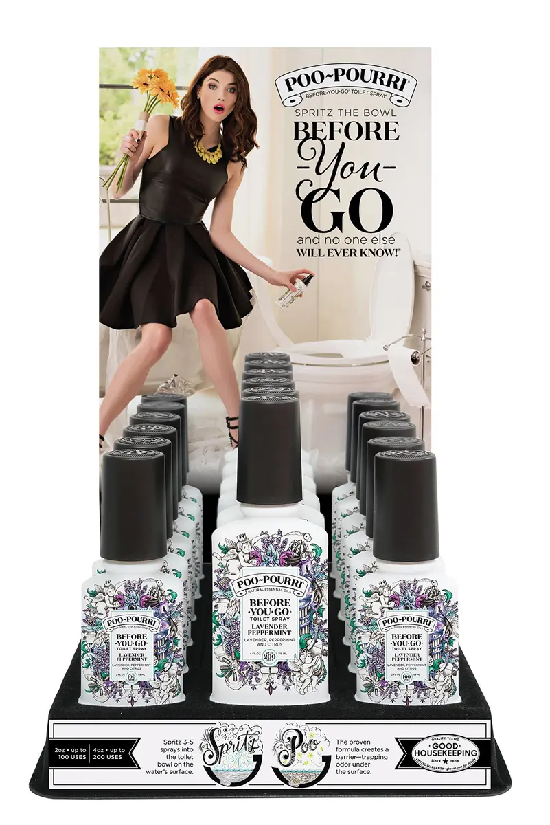 Poo-Pourri Before-You-Go Toilet Spray Lavender Peppermint 118ml (4 Fl Oz) | Odor Eliminator with Essential Oils - view 3