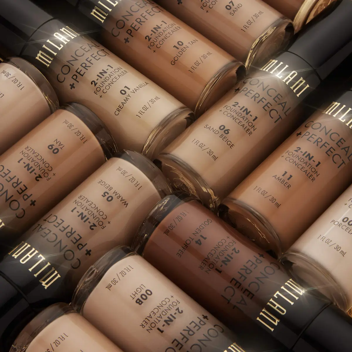 Milani Conceal + Perfect 2-in-1 Foundation + Concealer 00A-Porcelain | Full Coverage, Natural Finish - view 8
