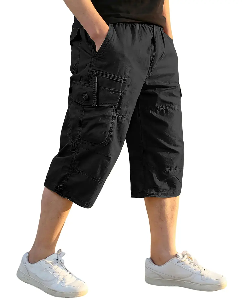 EKLENTSON Cargo Shorts Men Casual Cotton 34 | Classic Fit, Multi-Pocket, Below Knee (70-120 chars) - main product image