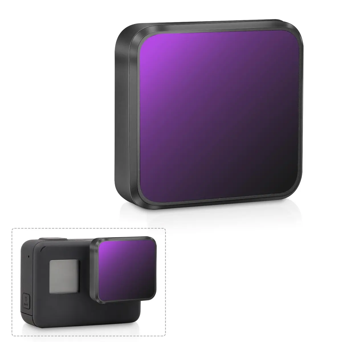 LENSKINS ND32 Filter for GoPro Hero 7 Black/Hero 6 Black/Hero 5 Black | Ultra Slim, Japanese Optic Glass, Nano Coated - main product image