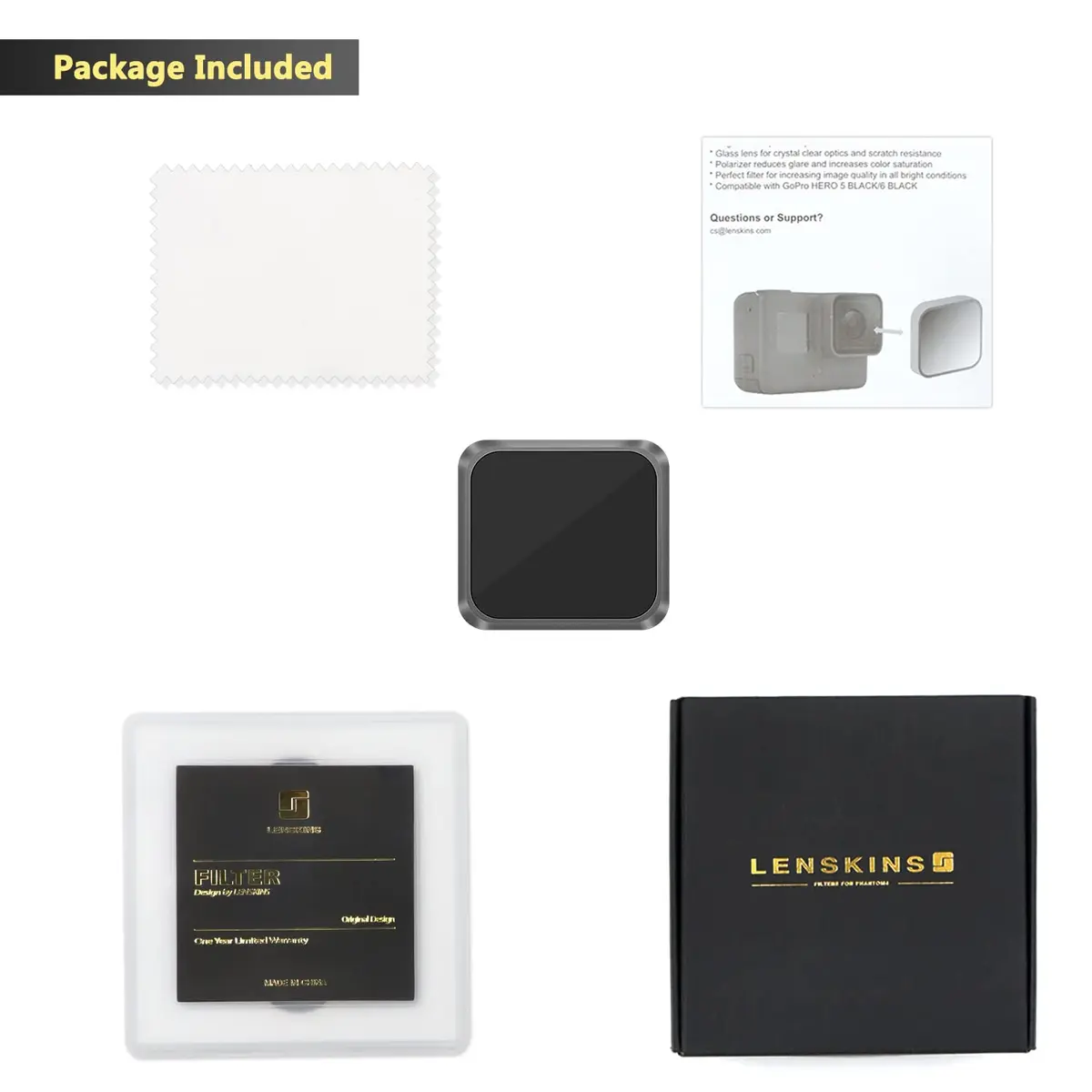 LENSKINS ND32 Filter for GoPro Hero 7 Black/Hero 6 Black/Hero 5 Black | Ultra Slim, Japanese Optic Glass, Nano Coated - view 8