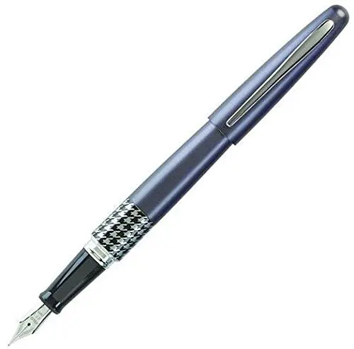Pilot Metropolitan Retro Pop Gray Fountain Pen 1.0 mm Stub Nib | Smooth Ink Flow - main product image