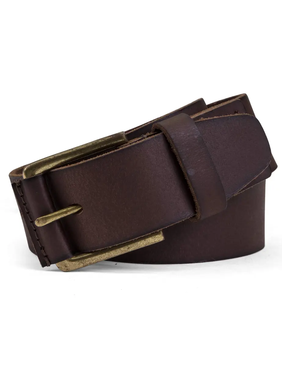 Timberland Casual Leather Classic Men Everyday Belts, Dark Brown, 36 | Genuine Full-Grain Leather - view 2
