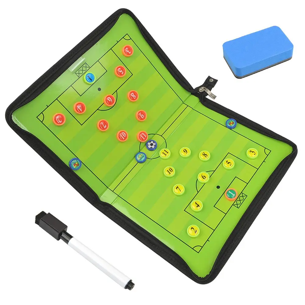 FOCCTS Magnetic Soccer Coaching Board 42 x 28.5 cm | Tactical Magnetic Clipboard for Coaches - main product image