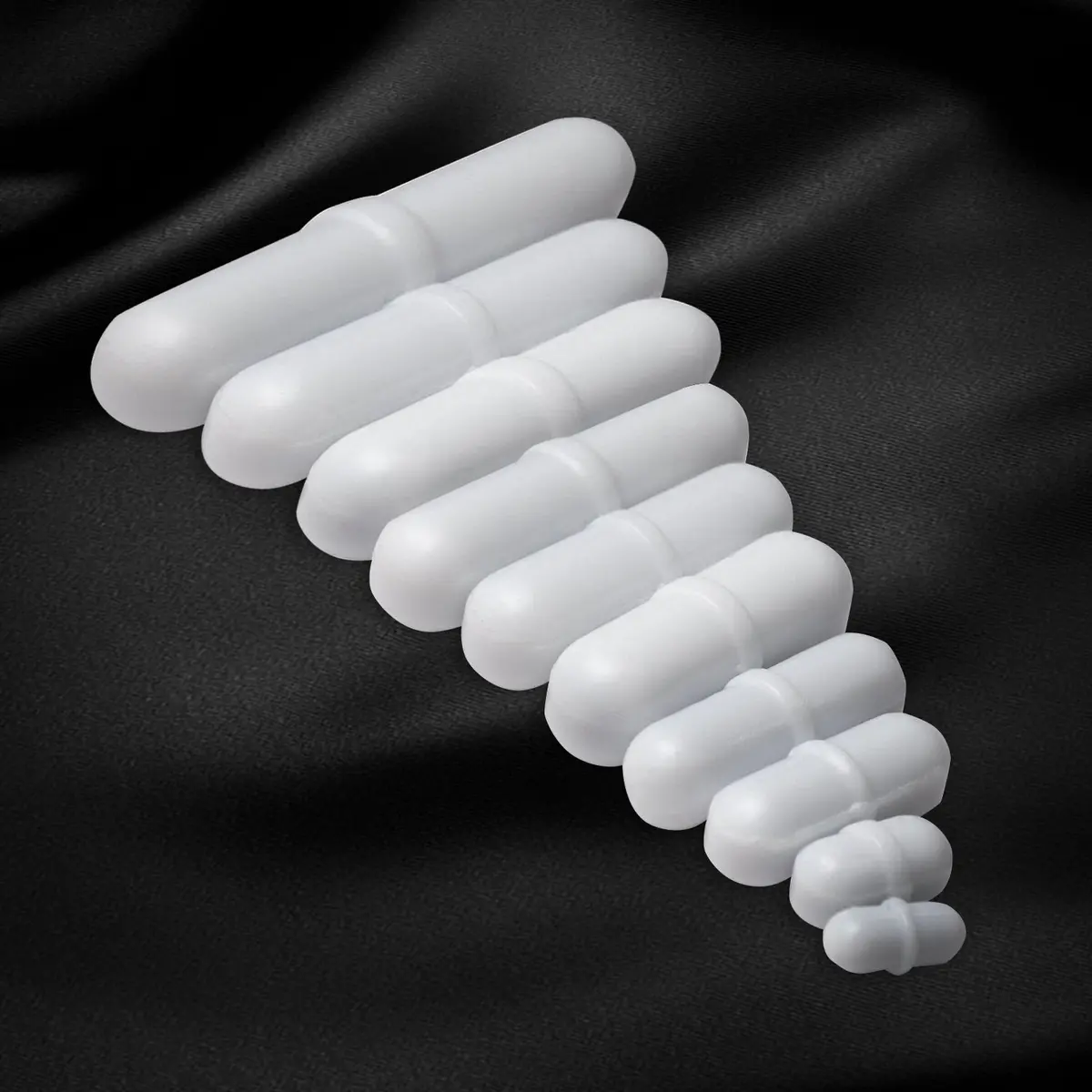 Yizerel PTFE Magnetic Stirrer Stir Bars Set (10pcs, 2-35mm) | Essential Lab Consumables - view 4
