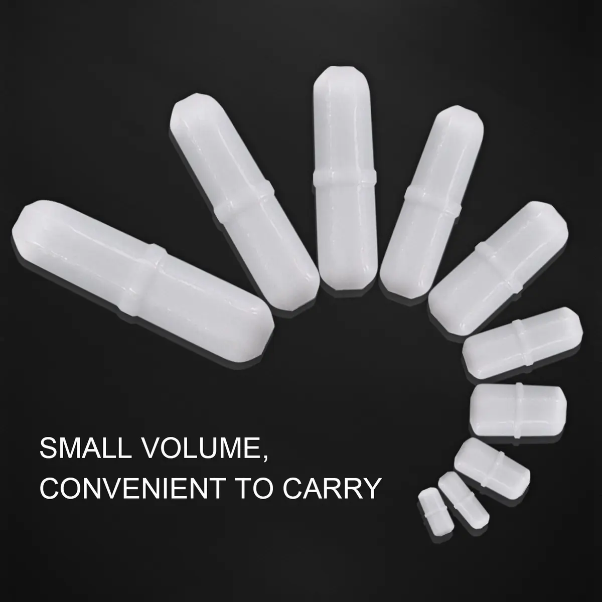 Yizerel PTFE Magnetic Stirrer Stir Bars Set (10pcs, 2-35mm) | Essential Lab Consumables - view 6