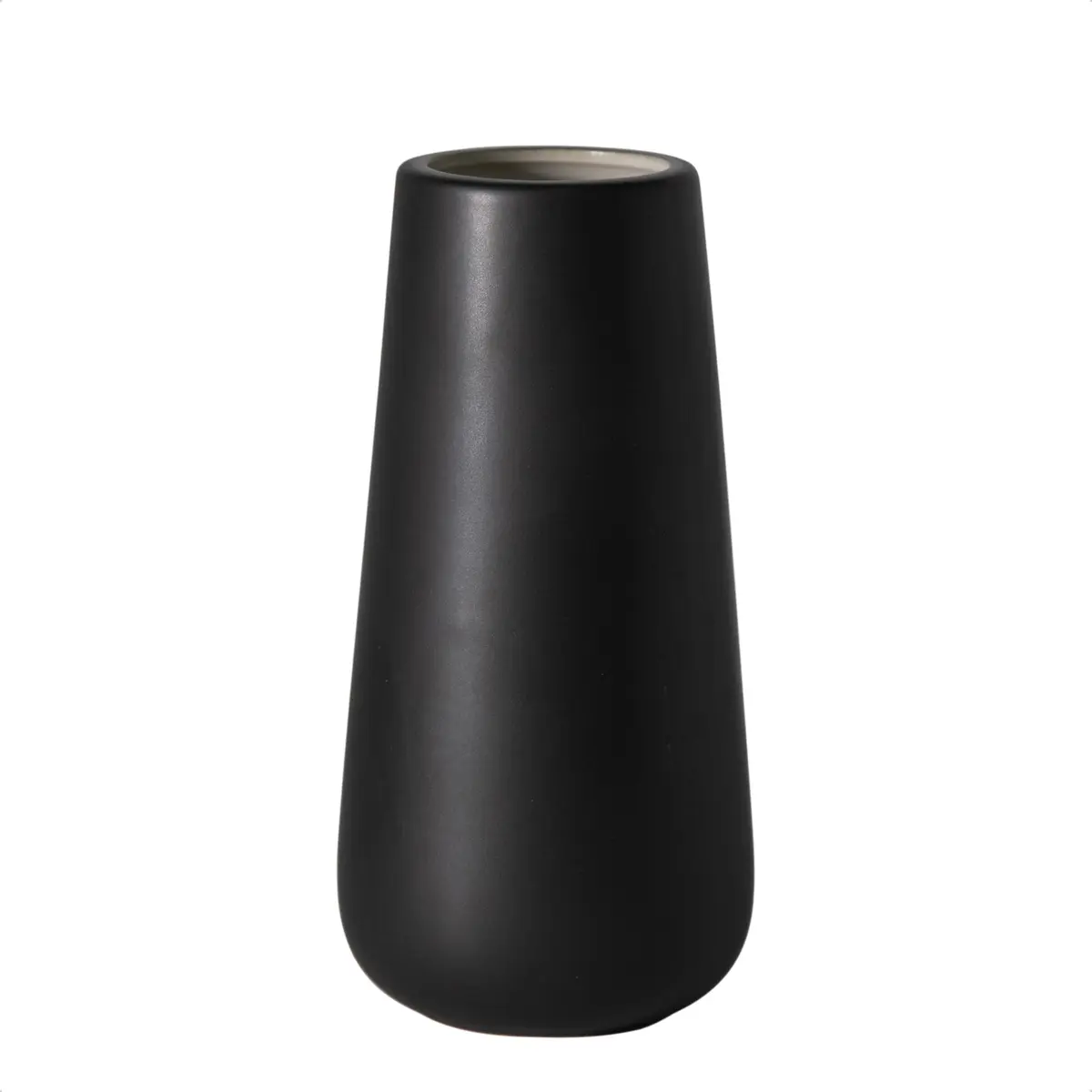 D'vine Dev 8 Inch Ceramic Flower Vase Matte Finishing | Minimalist Home Décor - main product image