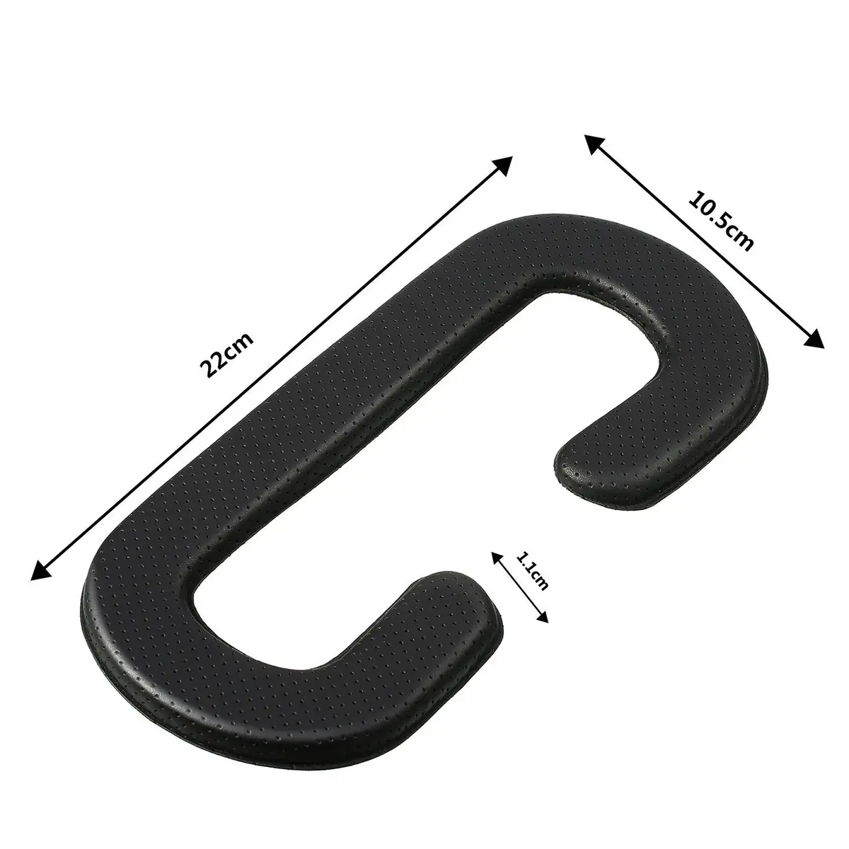 SATINIOR 4 Pack Face Pad Cover PU Leather Foam Headset Cushion | Breathable, Easy to Clean, Comfortable Fit - view 2