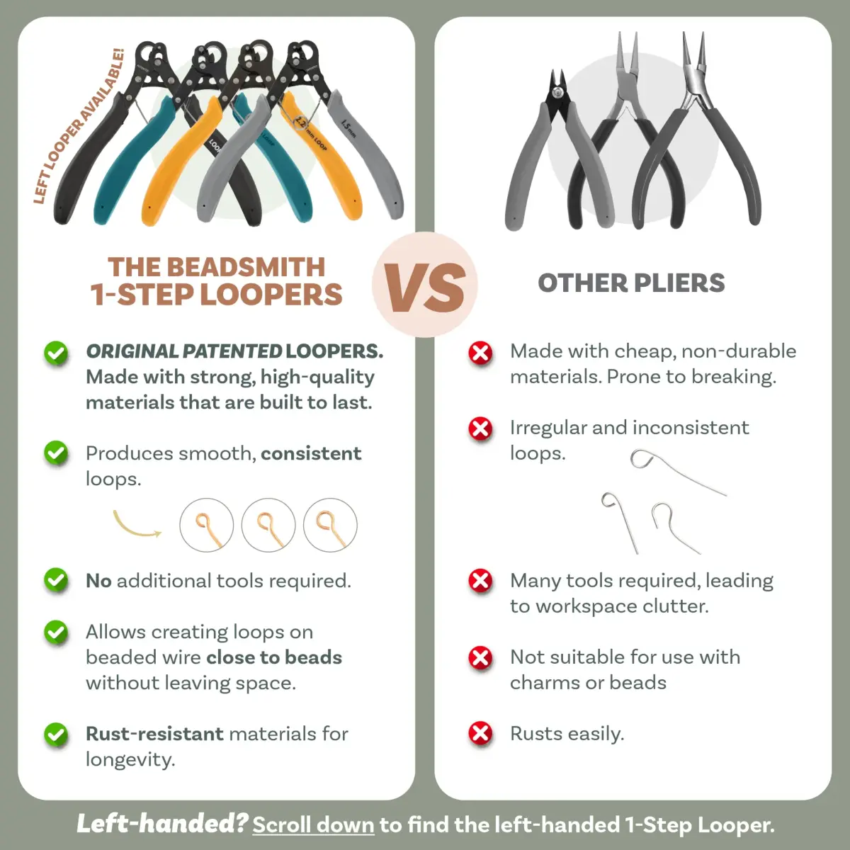 The Beadsmith Original One Step Loopers 3-Piece Combo Pack | Patented Jewelry Making Tool for 24-18g Wire - view 7