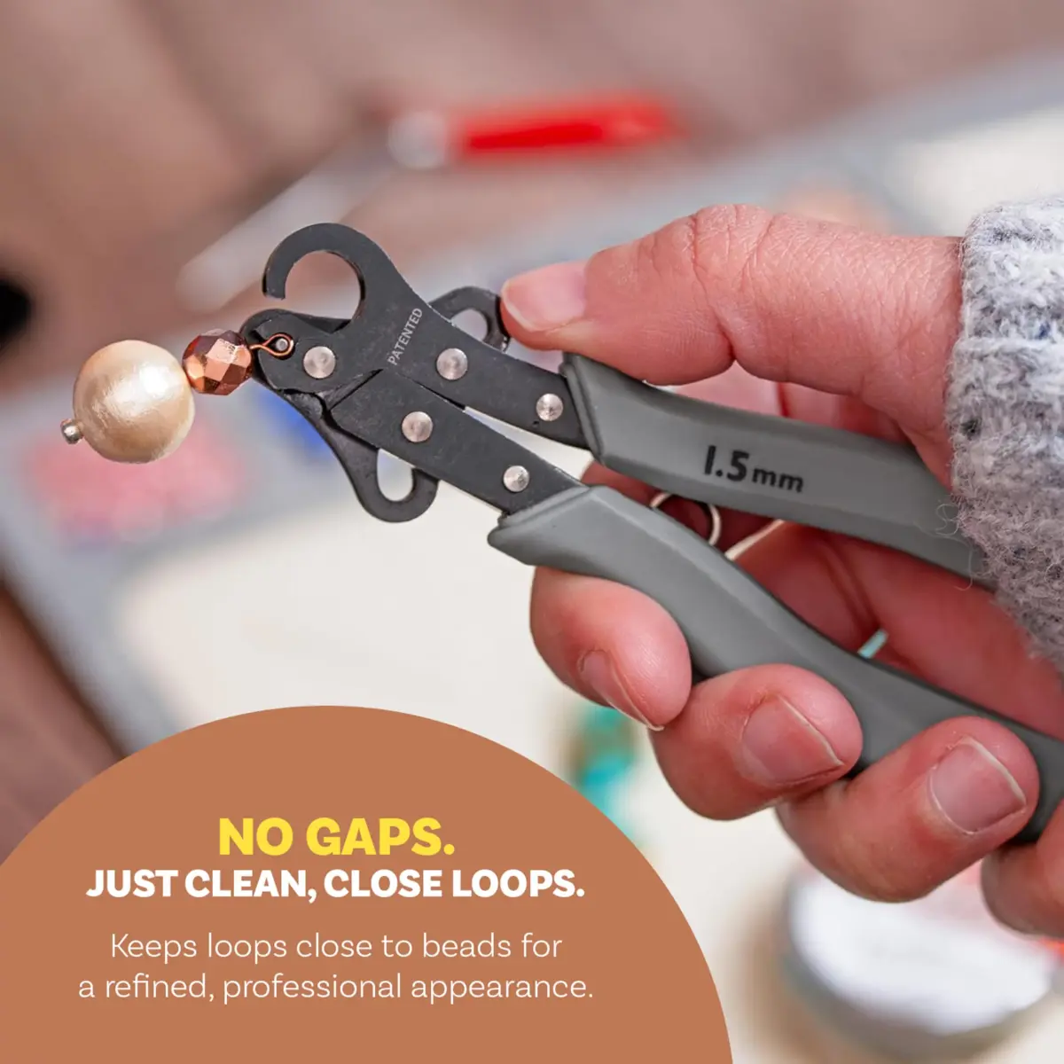 The Beadsmith Original One Step Loopers 3-Piece Combo Pack | Patented Jewelry Making Tool for 24-18g Wire - view 2