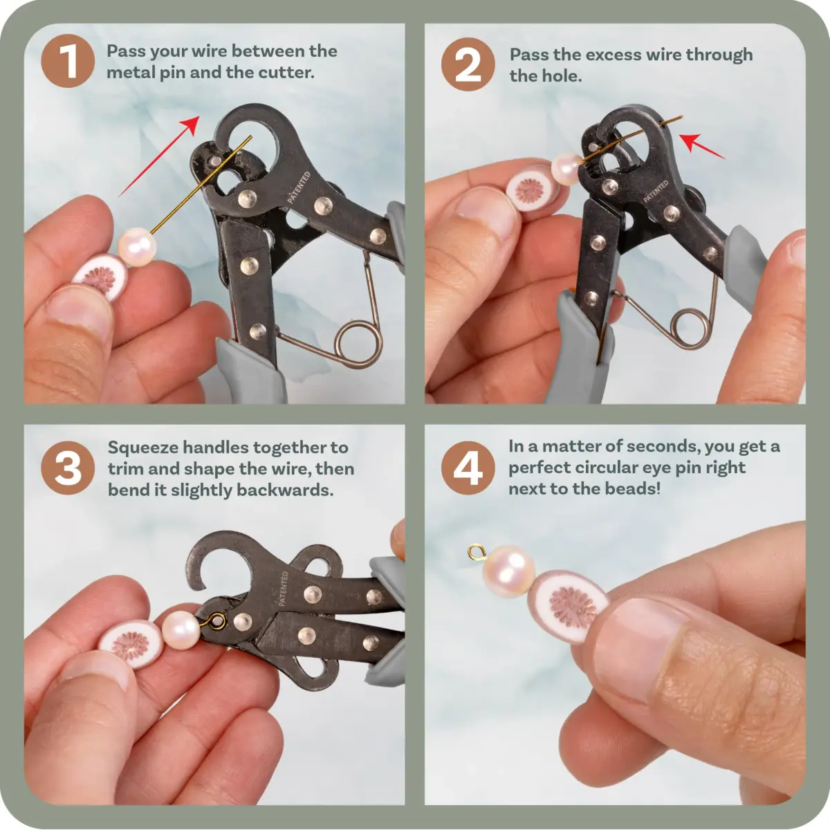 The Beadsmith Original One Step Loopers 3-Piece Combo Pack | Patented Jewelry Making Tool for 24-18g Wire - view 4