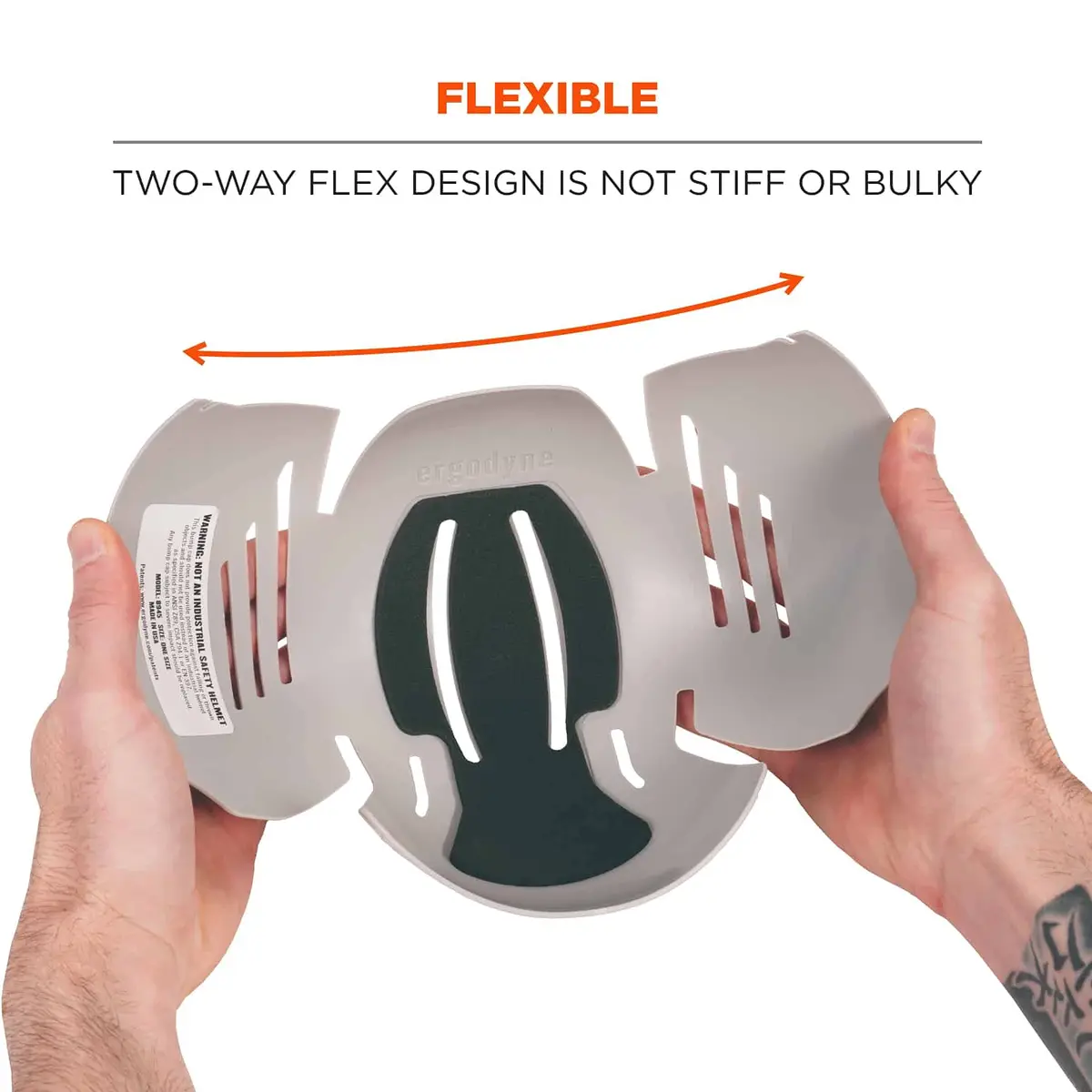 Ergodyne Skullerz 8945 Universal Bump Cap Insert Gray | Lightweight Protection for Any Cap - view 6