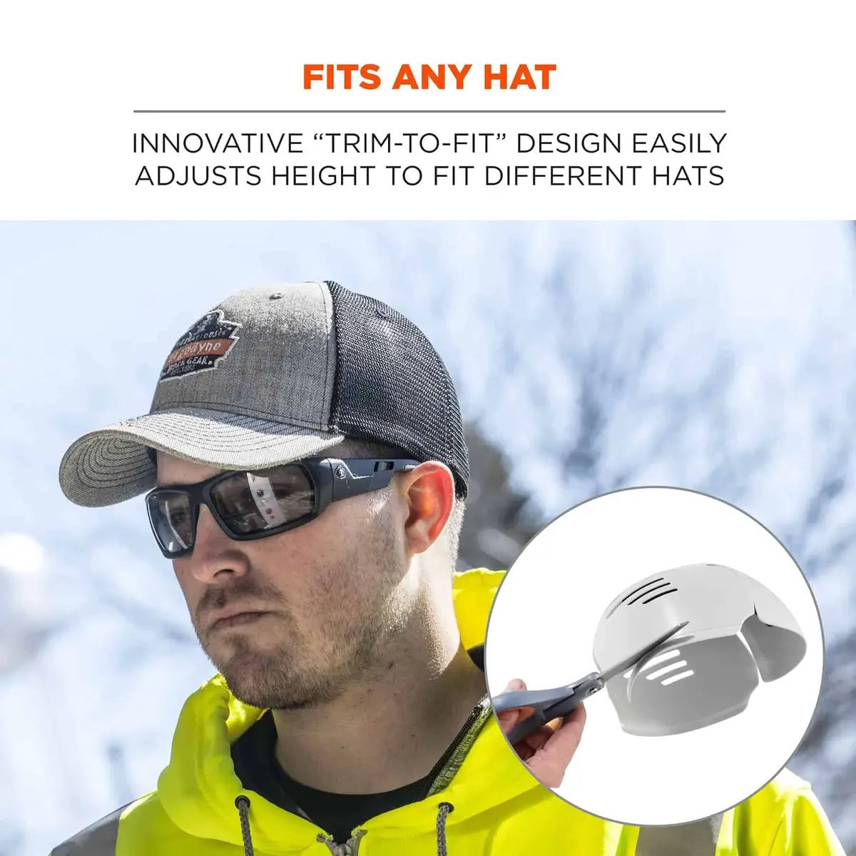 Ergodyne Skullerz 8945 Universal Bump Cap Insert Gray | Lightweight Protection for Any Cap - view 4