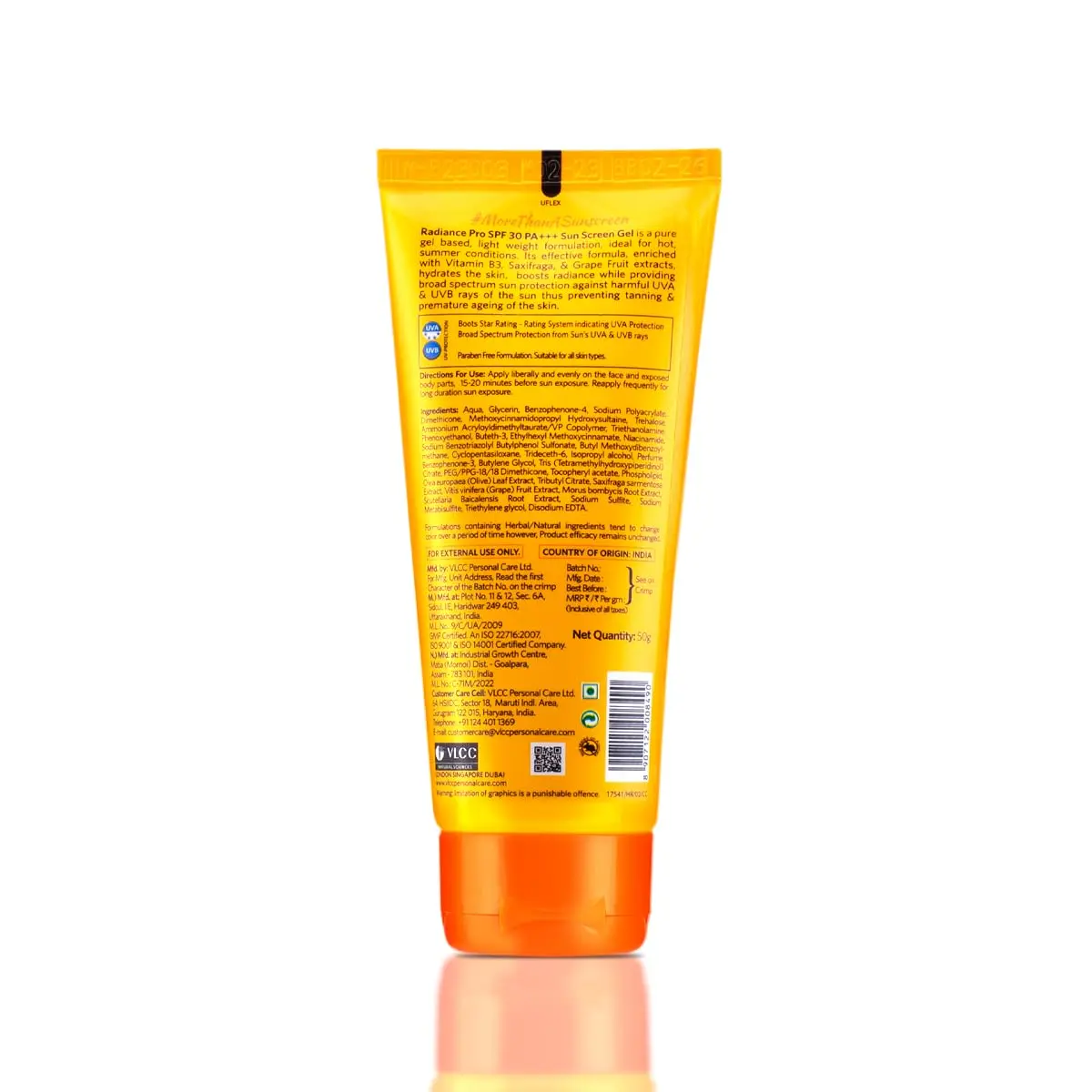 VLCC Radiance Pro SPF 30 PA+++ Sun Screen Gel 50ml (1.69 Fl Oz) | Broad Spectrum Protection for Indian Summer - view 6