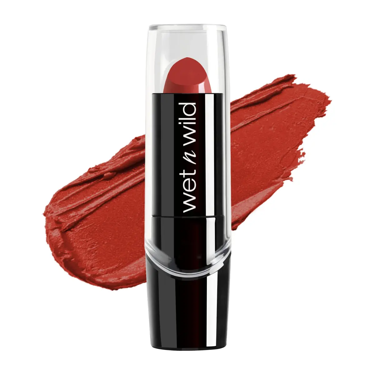wet n wild Silk Finish Lipstick in Raging Red | Hydrating, Rich, Buildable Lip Color - main product image