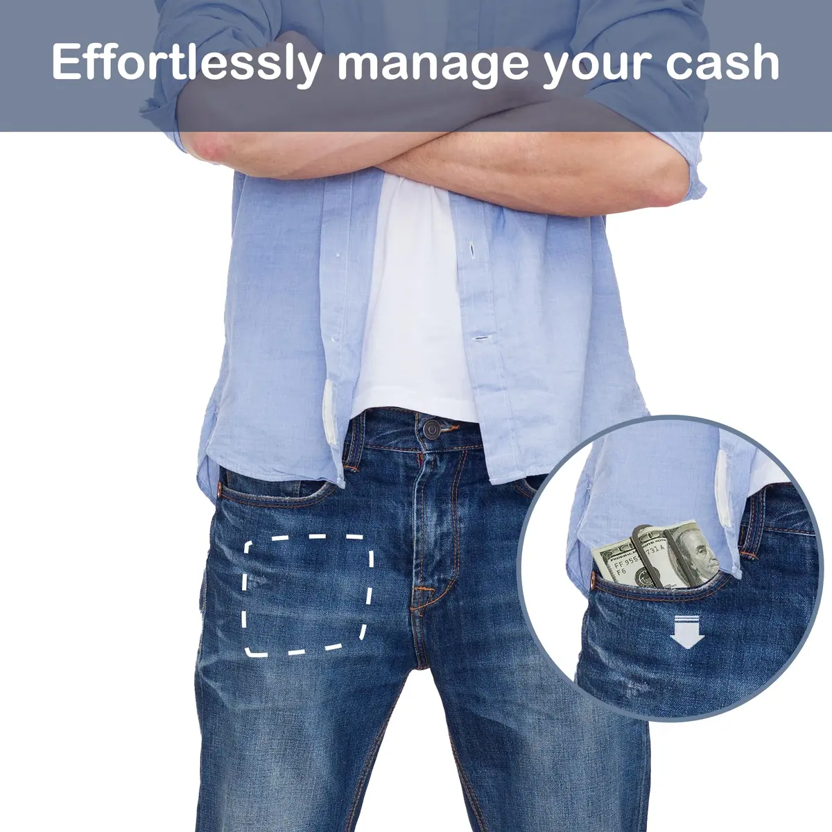 CKLT Money Clip Stainless Steel | Compact, Durable & Multi-Functional (Medium) - view 6