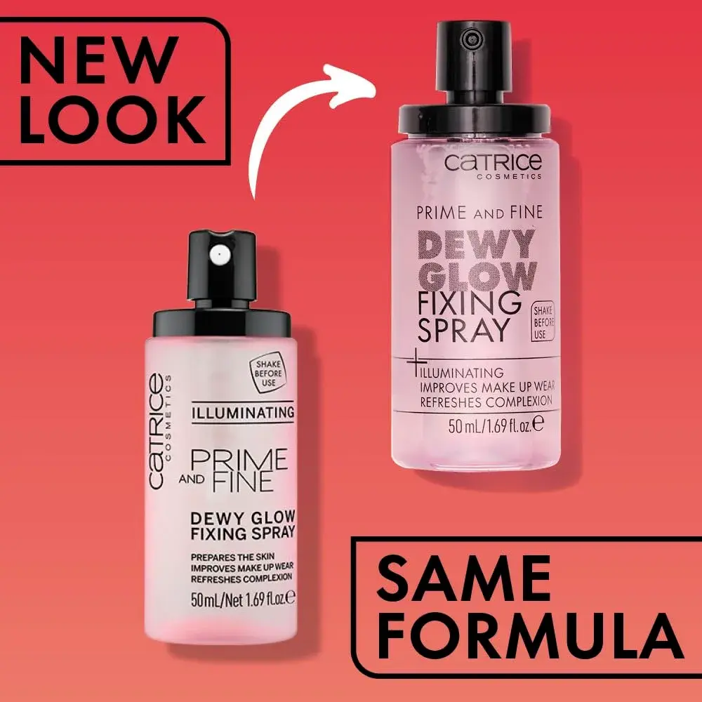 Catrice Prime & Fine Illuminating Dewy Glow Spray 50ml (1.69 Fl Oz) | Transparent Face Mist for Dewy Shimmer - view 2