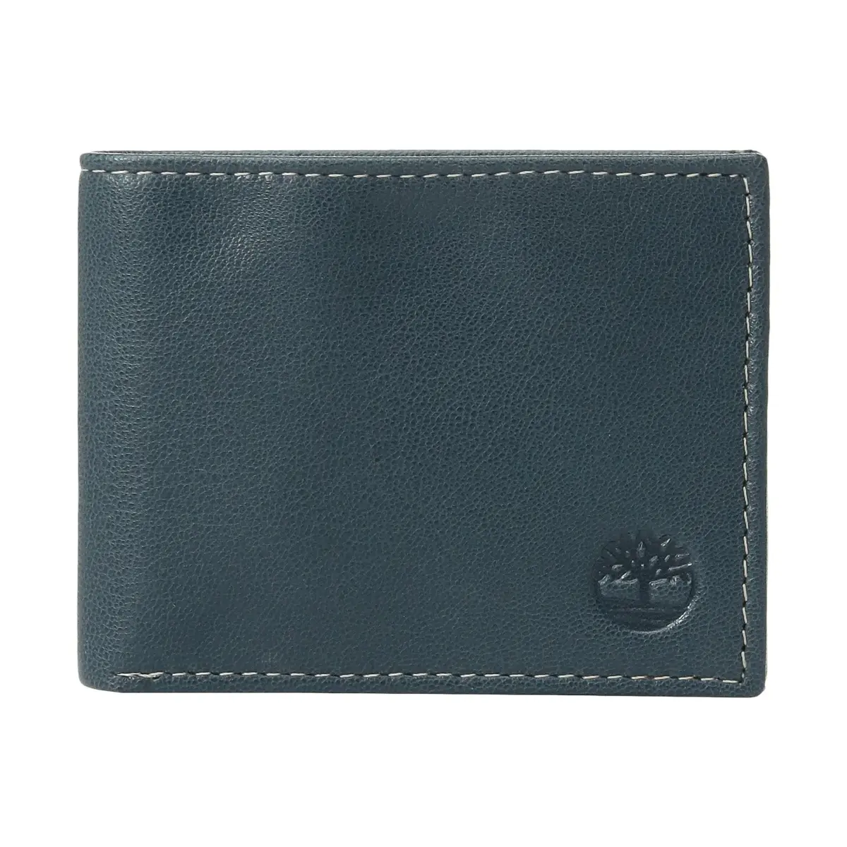 Timberland Men's Blix Slimfold Leather Wallet Navy 8.5cm (3.25") | Genuine Leather Bifold for Daily Use - main product image