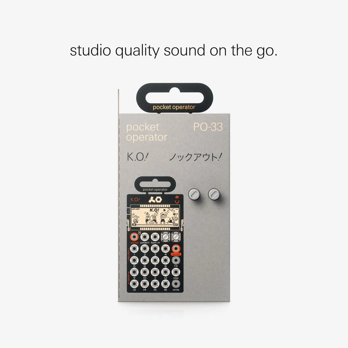 Teenage Engineering PO-33 K.O. Micro Sampler & Drum Machine | 40s Sample Memory, Built-in Mic, Sequencer & Effects - view 3