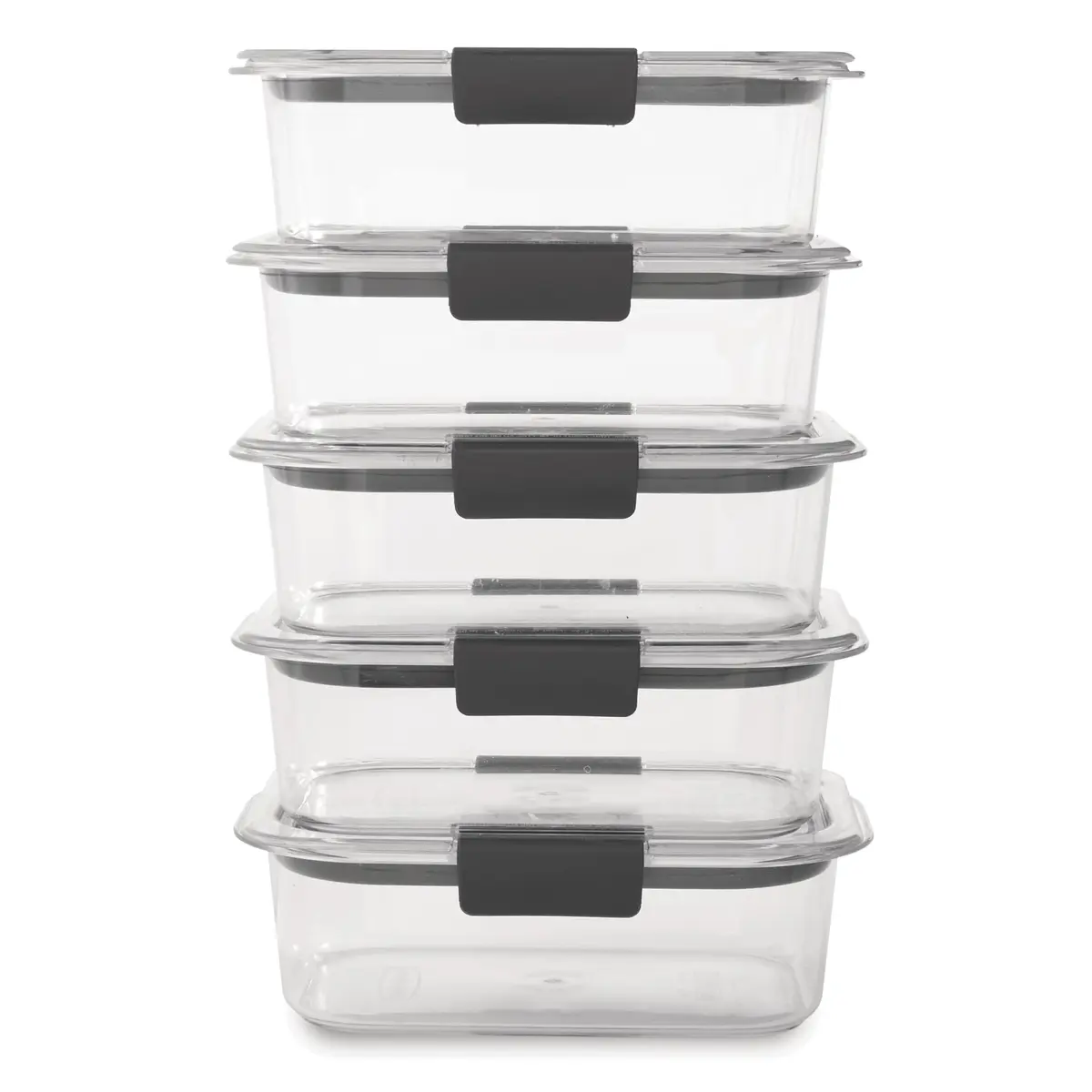 Rubbermaid Brilliance Tritan Food Storage Containers 3.2 Cup (10-Piece Set) | Leak-Proof Meal Prep & Leftovers - view 2