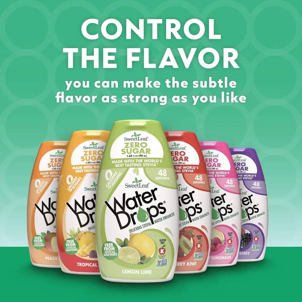 SweetLeaf Water Flavoring Drops, Variety Pack - 1.62 Fl Oz, Pack of 6 | Zero Calorie, Sugar Free, Keto Friendly - view 3