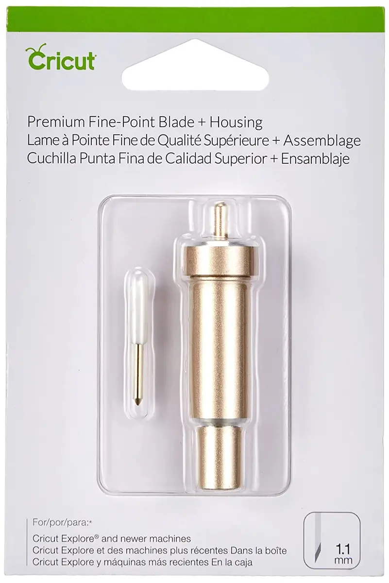 Cricut Premium Fine-Point Blade + Housing, Gold | 1ct (1 Blade + 1 Housing) | Cuts Light to Mid-Weight Materials - view 2