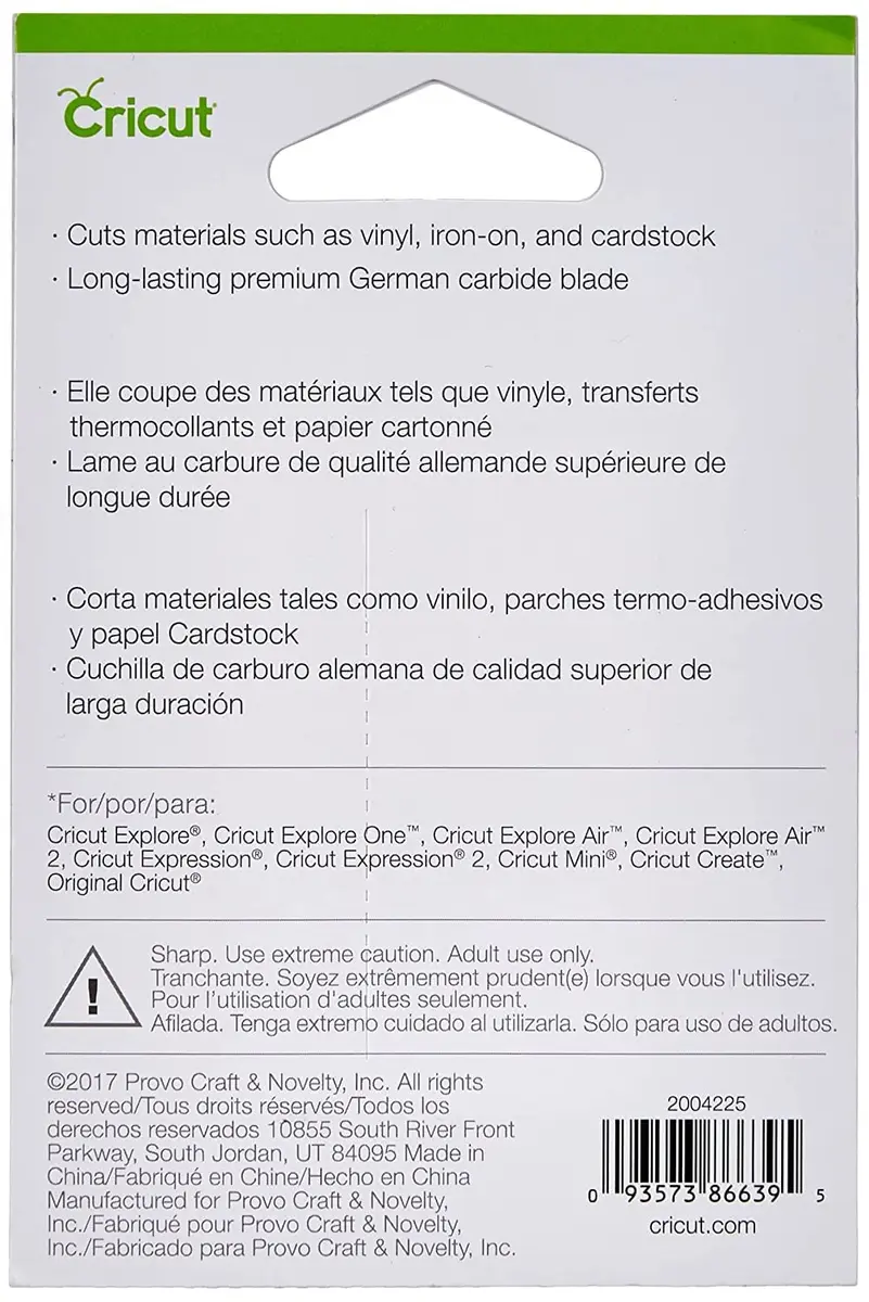 Cricut Premium Fine-Point Blade + Housing, Gold | 1ct (1 Blade + 1 Housing) | Cuts Light to Mid-Weight Materials - view 3