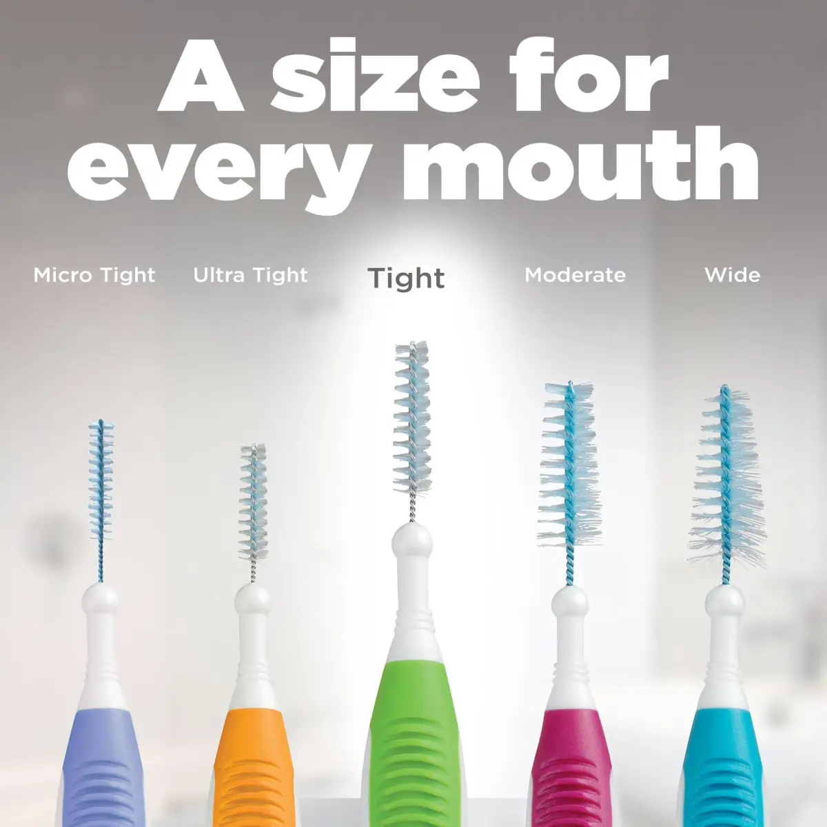 GUM Proxabrush Go-Betweens Tight Interdental Brushes, 10 Count | Clinically Designed for Tight Spaces - view 2