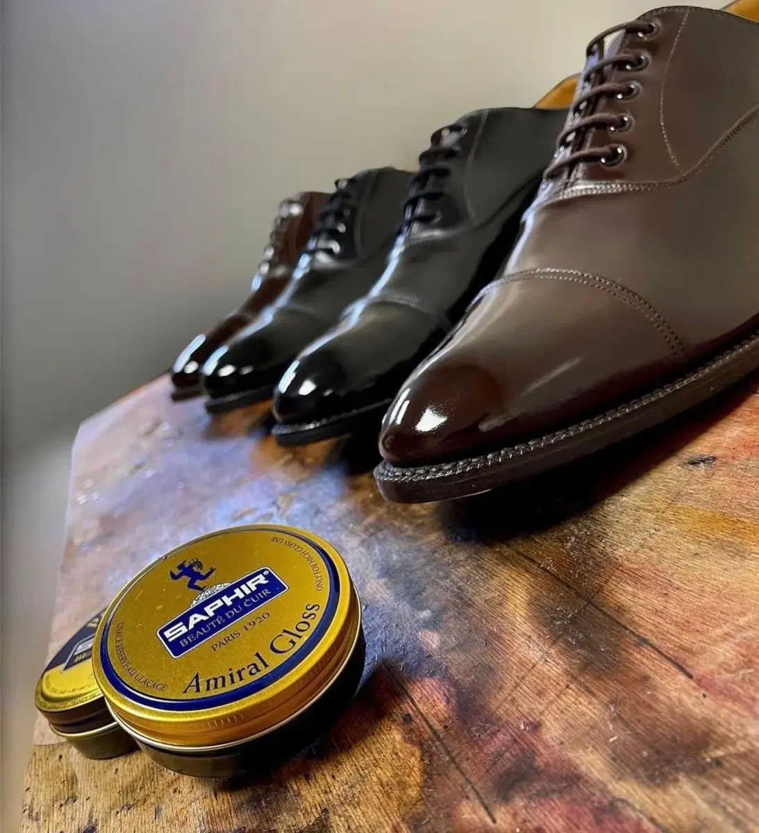 Saphir Amiral Gloss Leather Shoe Care Polish Wax 50 ml (1.7 fl oz) | Creates High Gloss Mirror Shine - view 2