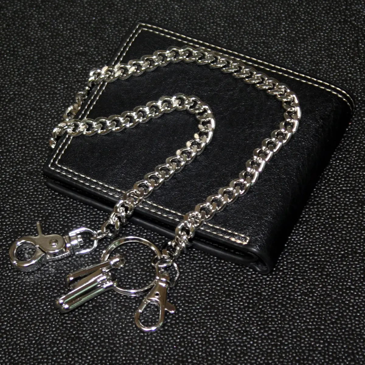 Double K Wallet Chain 21" Silver | Heavy Duty Trucker Style (70-120 chars) - view 6