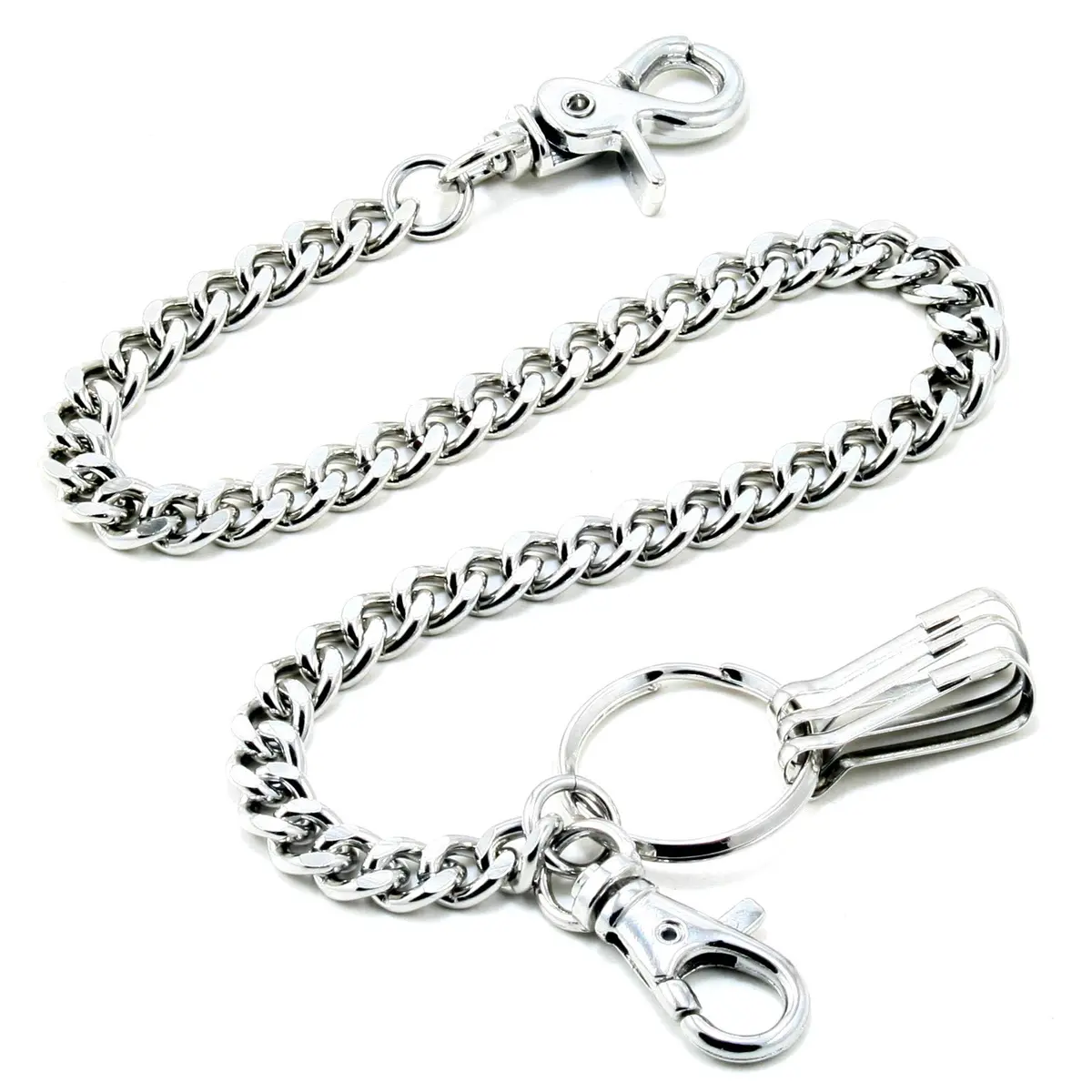 Double K Wallet Chain 21" Silver | Heavy Duty Trucker Style (70-120 chars) - view 2