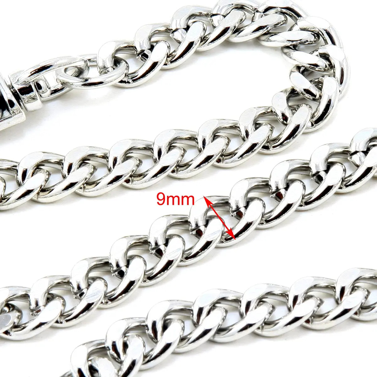 Double K Wallet Chain 21" Silver | Heavy Duty Trucker Style (70-120 chars) - view 3