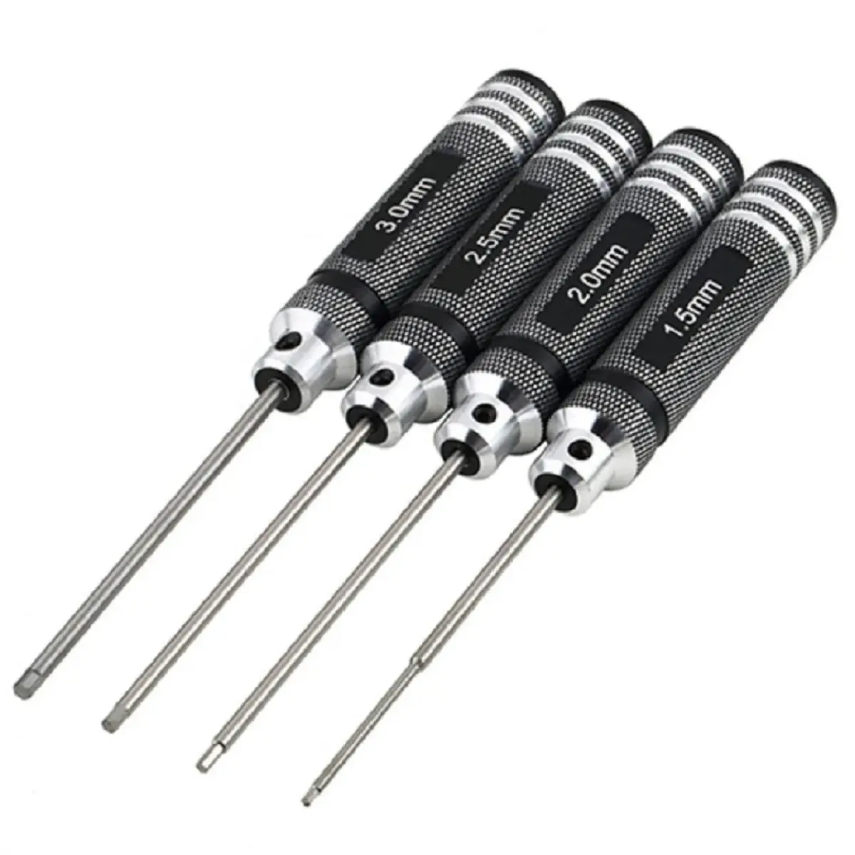 powerday Black Hex Screwdriver Set with 4 Sizes | Precision Tool for RC Models - main product image