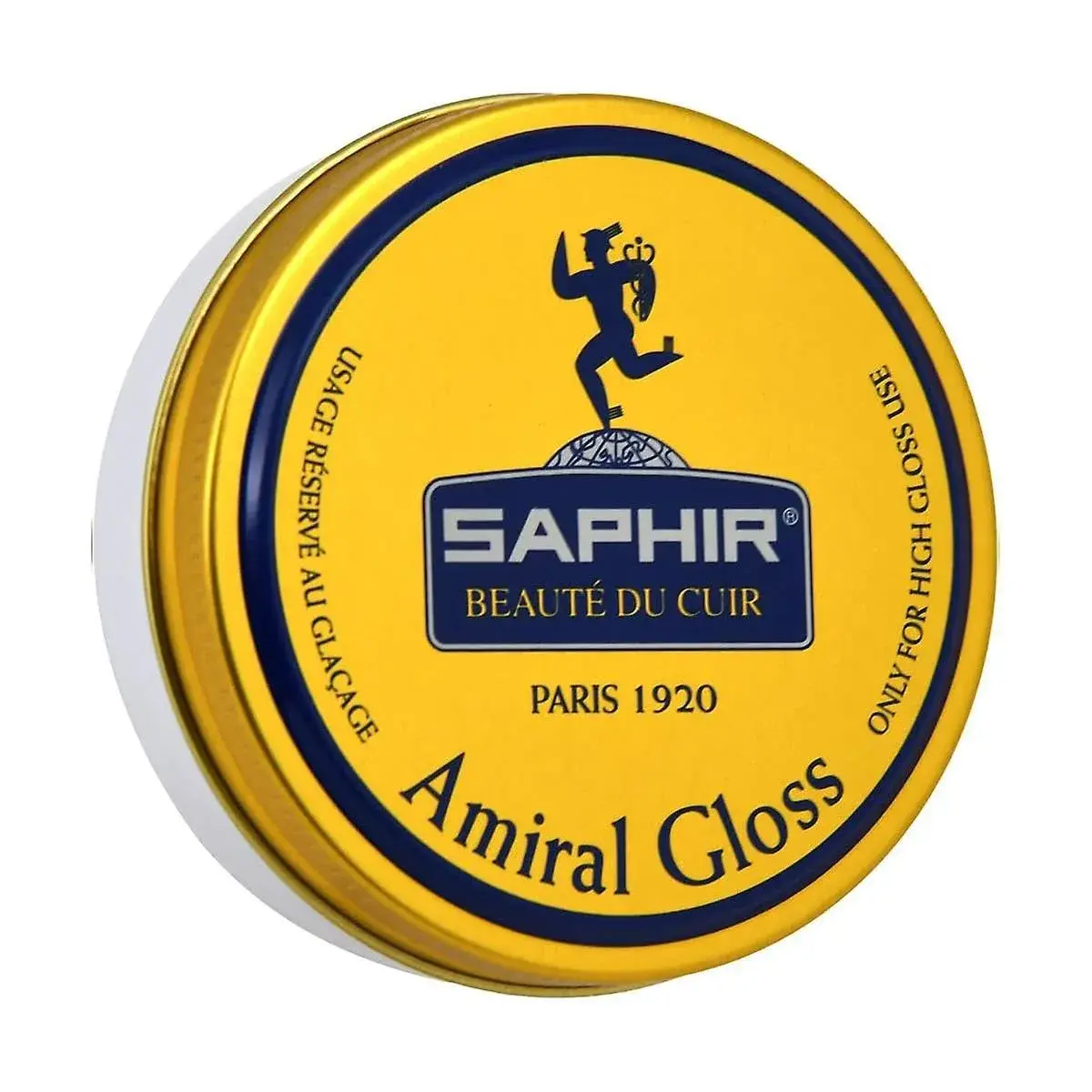 Saphir Amiral Gloss Leather Shoe Care Polish Wax 50ml (1.69 Fl Oz) | High Gloss Mirror Shine for Dress Shoes - main product image