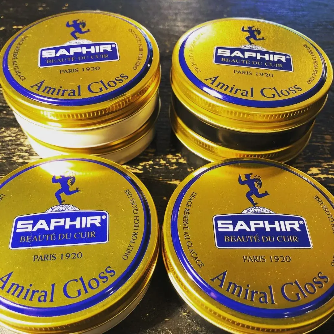 Saphir Amiral Gloss Leather Shoe Care Polish Wax 50ml (1.69 Fl Oz) | High Gloss Mirror Shine for Dress Shoes - view 3