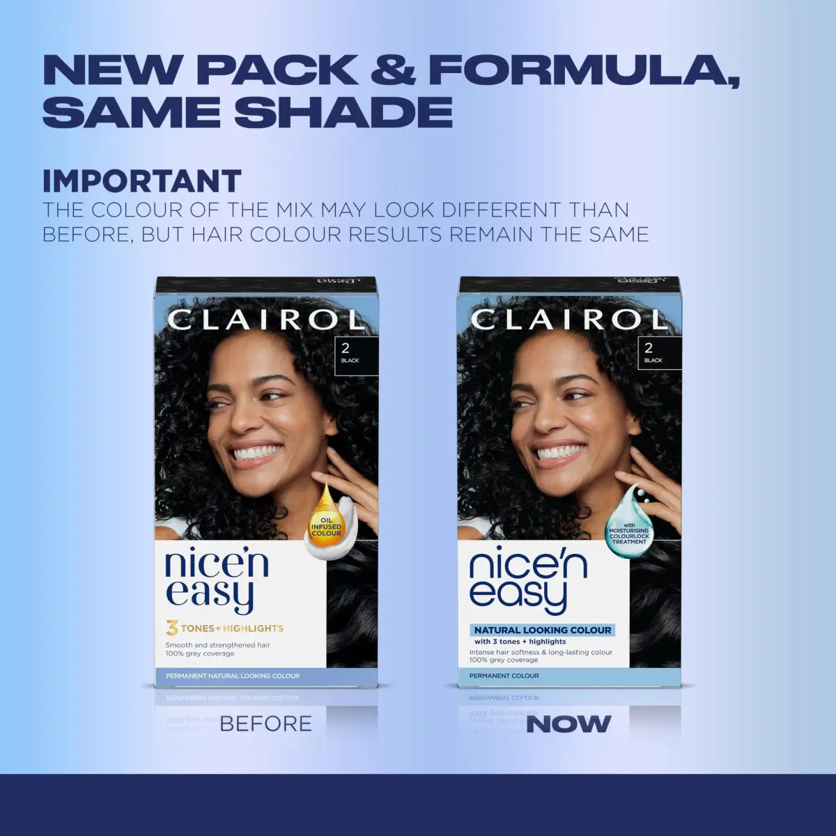 Clairol Nice'n Easy Permanent Hair Dye 2 Black, 6.26 Fl Oz (Pack of 1) | 100% Gray Coverage - view 2