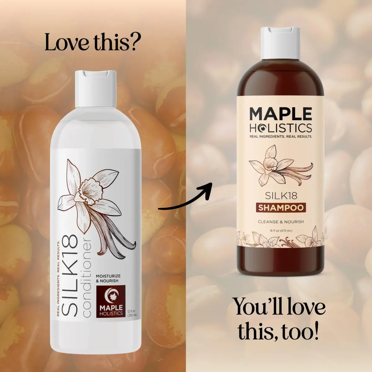 Maple Holistics Silk18 Conditioner for Damaged Hair - 355ml (12 Fl Oz) | Deeply Nourishing for Dry, Curly, and Frizzy Hair - view 8