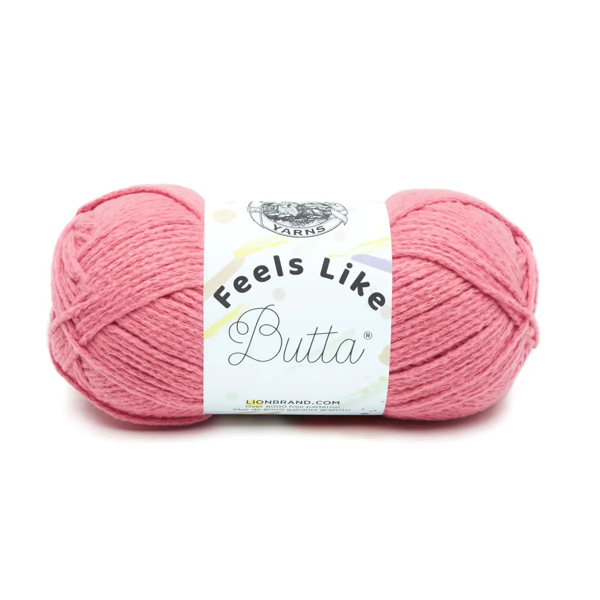 Lion Brand Yarn Feels Like Butta Yarn 100g Dusty Pink | Velvety-Soft Crochet & Knitting Yarn - main product image