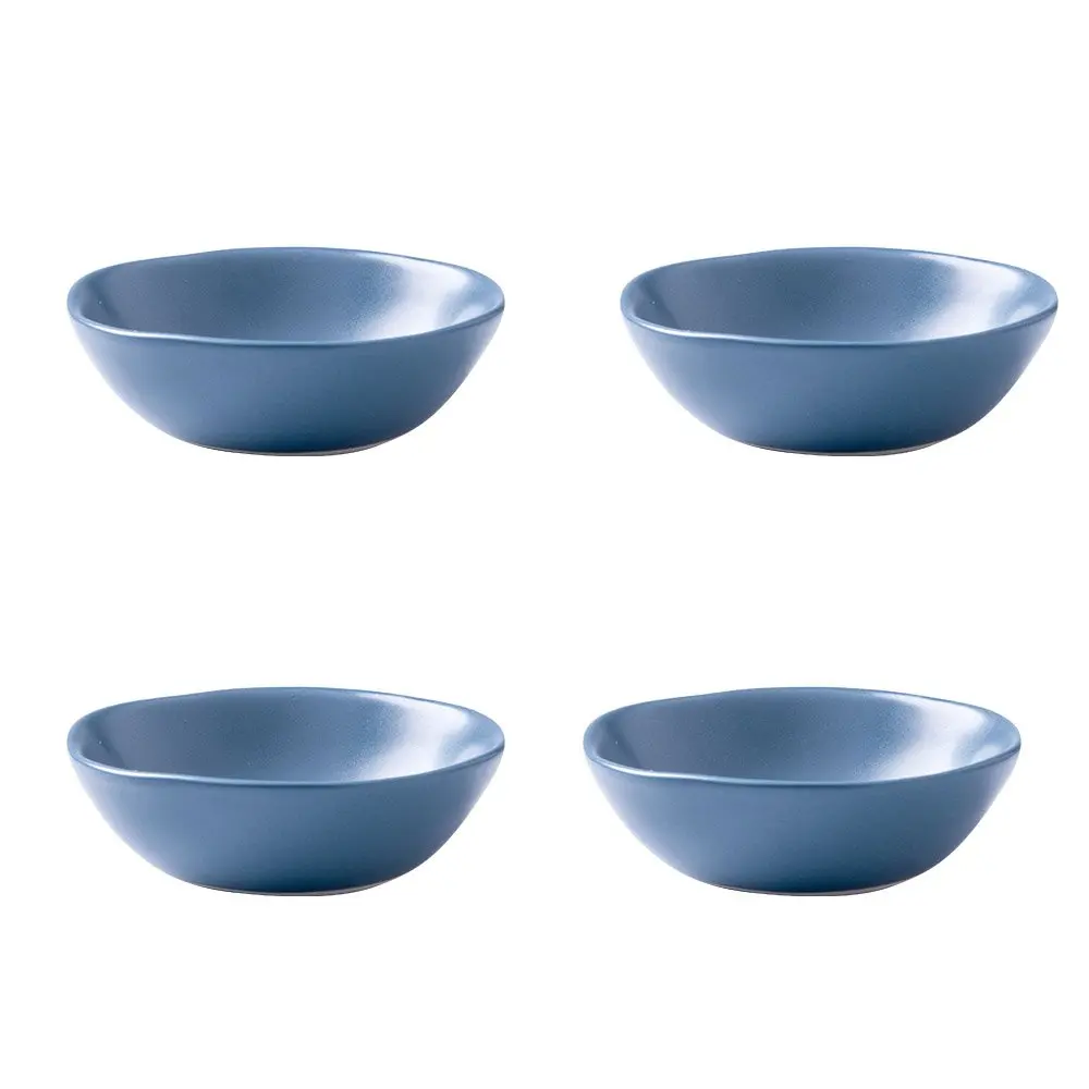 SOCOSY Classic Matte Ceramic Sauce Dishes Sushi Dipping Bowls with Irregular Edges | Elegant Kitchenware (70-120 chars) - main product image
