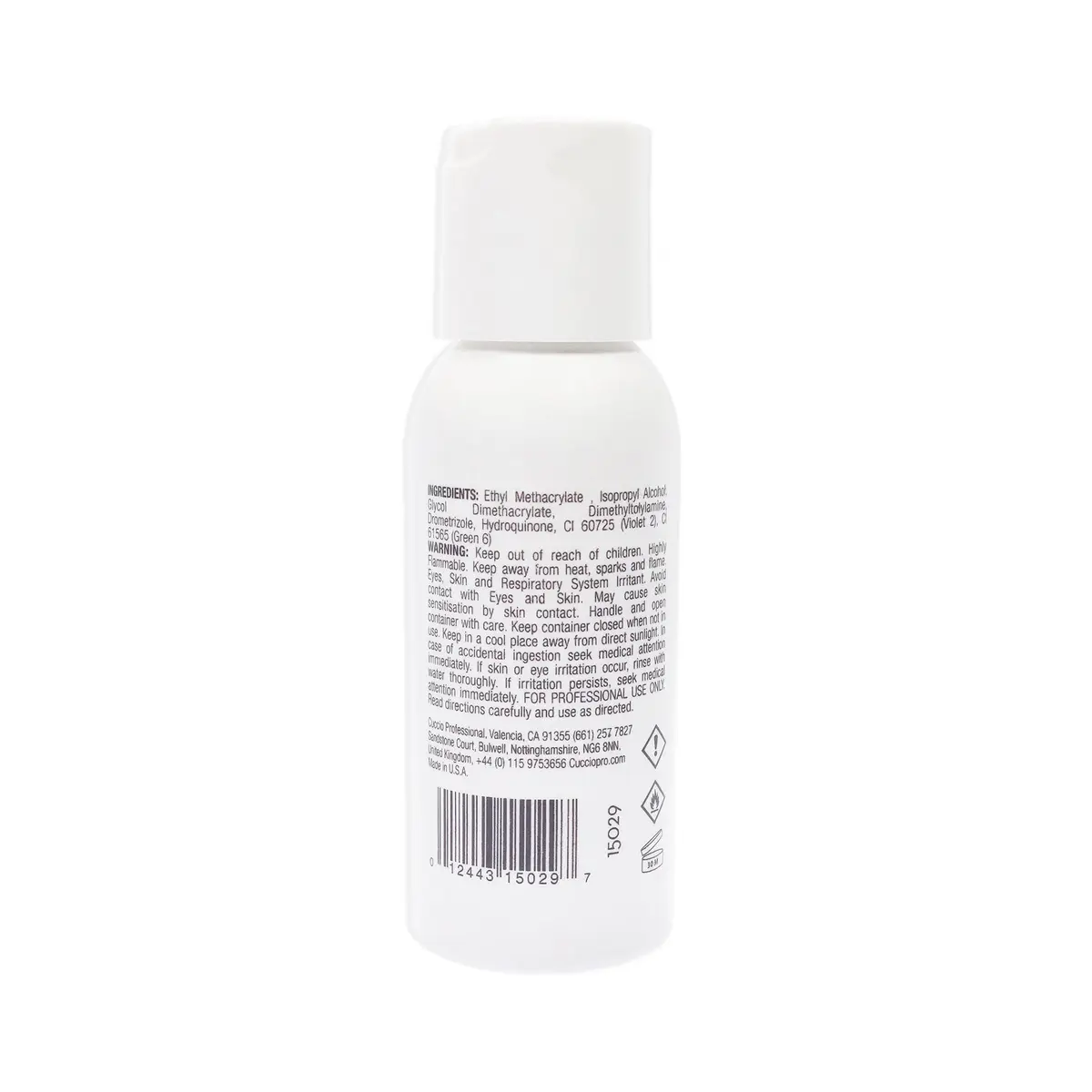 Cuccio Ultra Clear Monomer 2 Oz | Prevents Yellowing & Crystallization, Brightens Nails - view 2